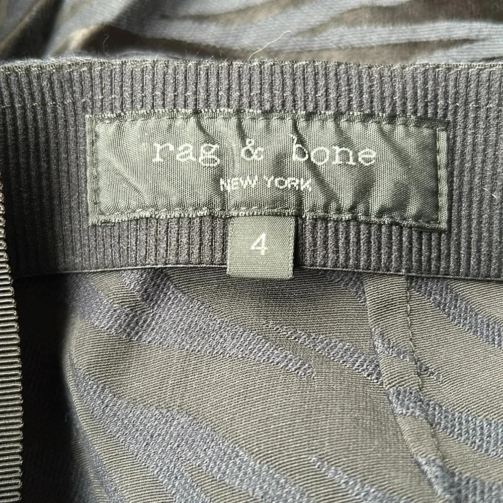 Rag & Bone Simone Zebra Stripe Crop Pants Navy Si… - image 8